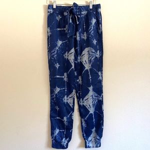 Nicole Miller high-waisted belted joggers